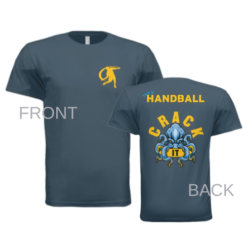 **NEW ITEM**  "Crack It" Indigo Next Level Apparel Crewneck ~ Pro Player Tee (comes w/membership)