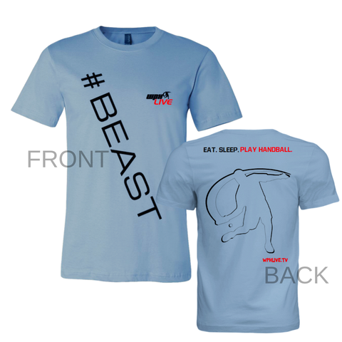 #BEAST "Eat~Sleep~Play~Handball" Pro Player (Baby Blue Tee) w/Membership